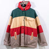 Striped Colorblock Hip Hop Coat Jacket Reversible