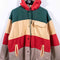 Striped Colorblock Hip Hop Coat Jacket Reversible