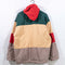 Striped Colorblock Hip Hop Coat Jacket Reversible