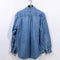 GAP Denim Button Shirt Distressed Sun Faded