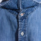 GAP Denim Button Shirt Distressed Sun Faded