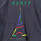 Paris France Eiffel Tower Sun Faded T-Shirt