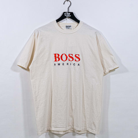 BOSS America Embroidered T-Shirt Hip Hop