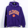 Clemson University Logo Hoodie Sweatshirt Russell Athletic