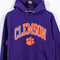 Clemson University Logo Hoodie Sweatshirt Russell Athletic