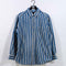 Striped Denim Button Shirt Basic Editions Grunge Skate