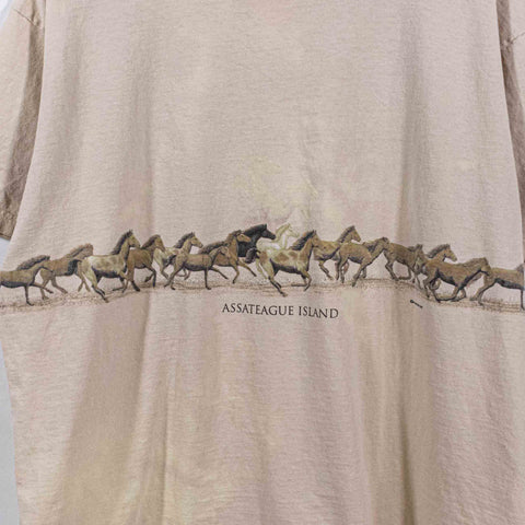 Assateague Island Horse Equestrian T-Shirt AOP