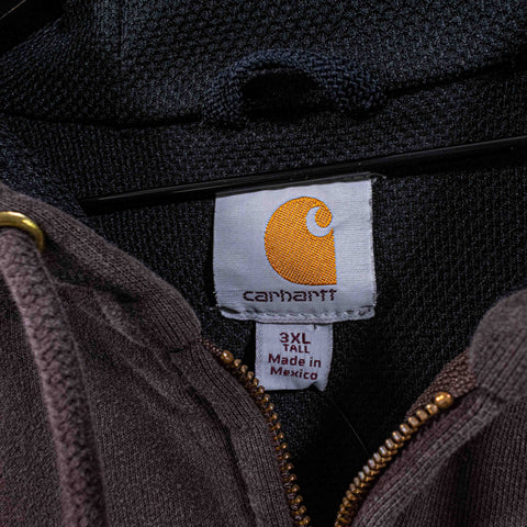 Carhartt Patch Logo Thermal Lined Zip Hoodie Sweatshirt