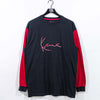 Karl Kani Spell Out Color Block T-Shirt Long Sleeve Hip Hop