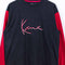 Karl Kani Spell Out Color Block T-Shirt Long Sleeve Hip Hop