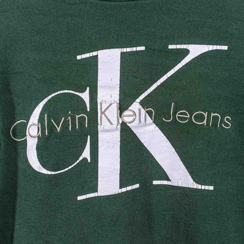 Calvin Klein Jeans Embroidered Spell Out Sweatshirt
