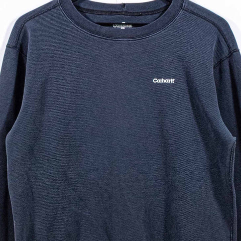 Carhartt Spell Out Logo Thermal Waffle Shirt Long Sleeve