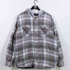 Wrangler Plaid Flannel Shirt Hooded Quilt Lined