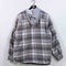 Wrangler Plaid Flannel Shirt Hooded Quilt Lined