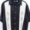 Striped Floral Hawaiian Camp Shirt George Mafia Soprano Style