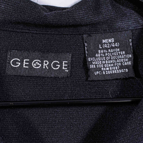 Striped Floral Hawaiian Camp Shirt George Mafia Soprano Style