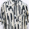 George Roth of Germany Abstract Striped Short Sleeve Button Shirt