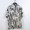 Georg Roth of Germany Abstract Striped Short Sleeve Button Shirt