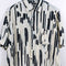 Georg Roth of Germany Abstract Striped Short Sleeve Button Shirt