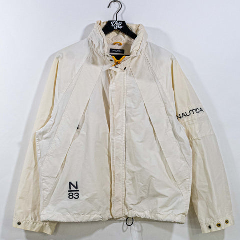 Nautica Sailing Embroidered Hooded Windbreaker Jacket