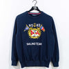 Nautica Sailing Team Yacht Club Knit Sweater Cross Flags