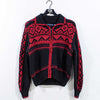 French Connection Nordic Fair Isle Wool Knit Sweater Zip Up