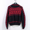 French Connection Nordic Fair Isle Wool Knit Sweater Zip Up