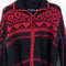 French Connection Nordic Fair Isle Wool Knit Sweater Zip Up