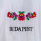 Budapest Hungary Flower Embroidered T-Shirt