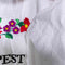 Budapest Hungary Flower Embroidered T-Shirt