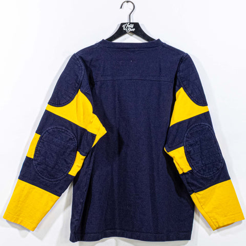 J Peterman Striped Rugby Pullover Sweatshirt