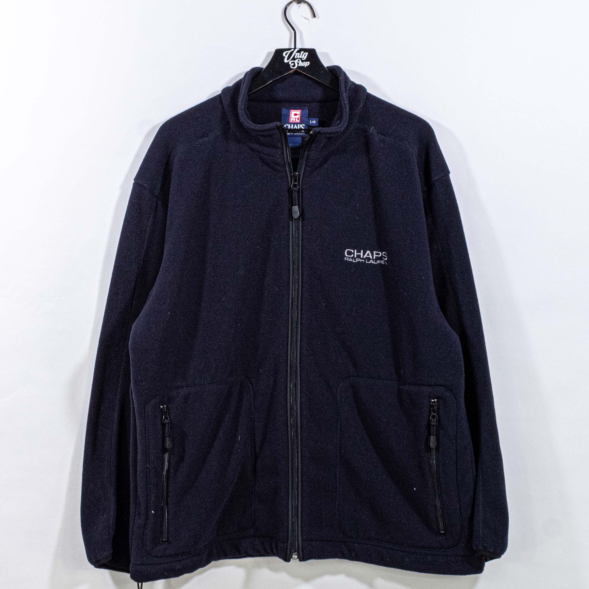 Chaps Ralph Lauren Spell Out Full Zip Fleece Jacket– VNTG Shop