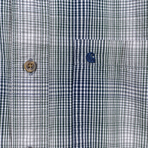 Carhartt Logo Plaid Short Sleeve Button Shirt Workwear