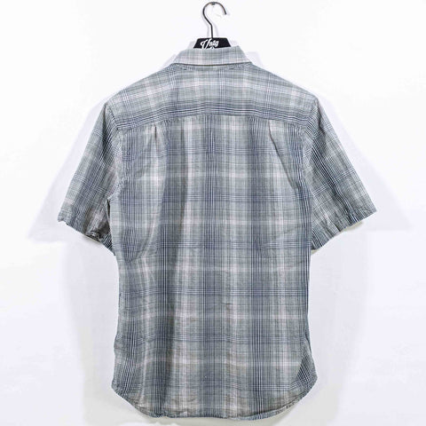 Carhartt Logo Plaid Short Sleeve Button Shirt Workwear