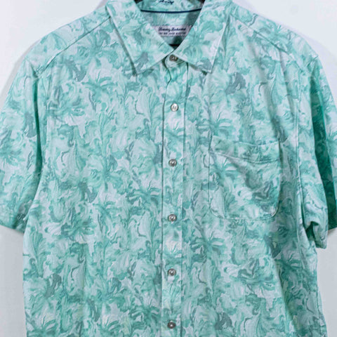 Tommy Bahama San Lucio Stretch Floral Button Shirt Company Embroidery
