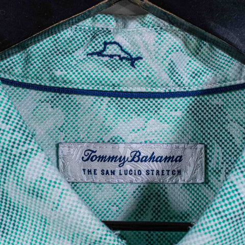 Tommy Bahama San Lucio Stretch Floral Button Shirt Company Embroidery