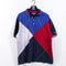 Chaps Ralph Lauren Golf Argyle Polo Shirt Colorblock Distressed