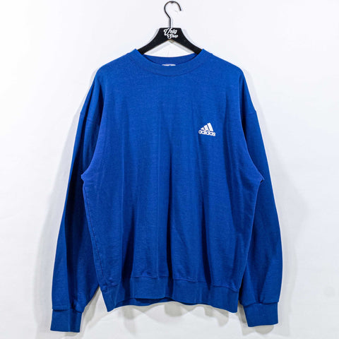 Adidas Three Stripe Logo Sun Faded Crewneck Sweatshirt