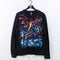 Liquid Blue Dragon Big Print Thermal Waffle T-Shirt Long Sleeve