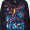 Liquid Blue Dragon Big Print Thermal Waffle T-Shirt Long Sleeve