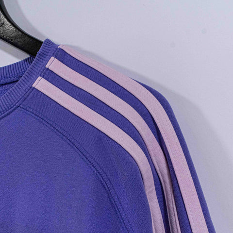 Adidas Three Stripe Logo Crewneck Sweatshirt