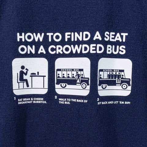 How To Find A Seat On Crowded Bus T-Shirt Joke Funny