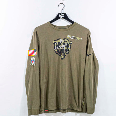 NIKE Chicago Bears NFL Salute To Service T-Shirt Long Sleeve