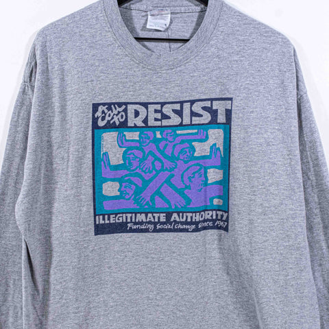 Resist Illegitimate Authority Pop Art T-Shirt Long Sleeve