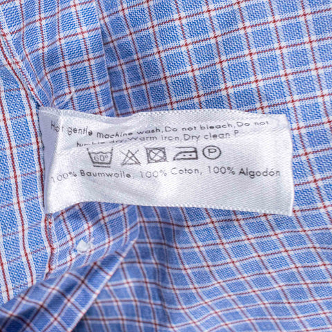 ETON Slim Plaid Button Dress Shirt