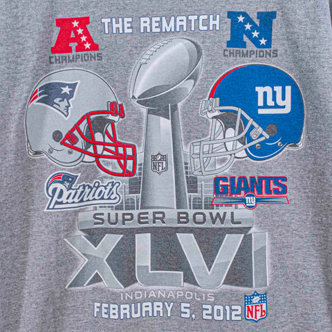 Super Bowl XLVI New York Giants New England Patriots T-Shirt