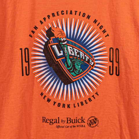 New York Liberty WNBA T-Shirt Fan Appreciation 1999