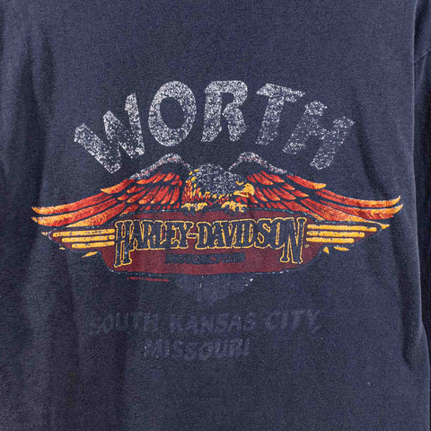 Harley Davidson Motorcycles Flame Long Sleeve T-Shirt Fort Worth