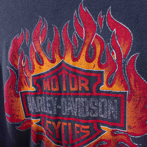 Harley Davidson Motorcycles Flame Long Sleeve T-Shirt Fort Worth