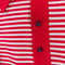 Puritan Ban LonStriped Knit Polo Shirt Banded Rockabilly